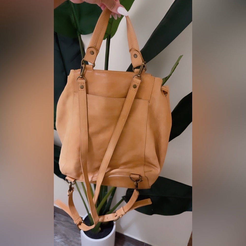 Tan/brown backpack. - Picture 2 of 2